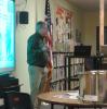 Tom Miles giving examples of biochar production at various scales